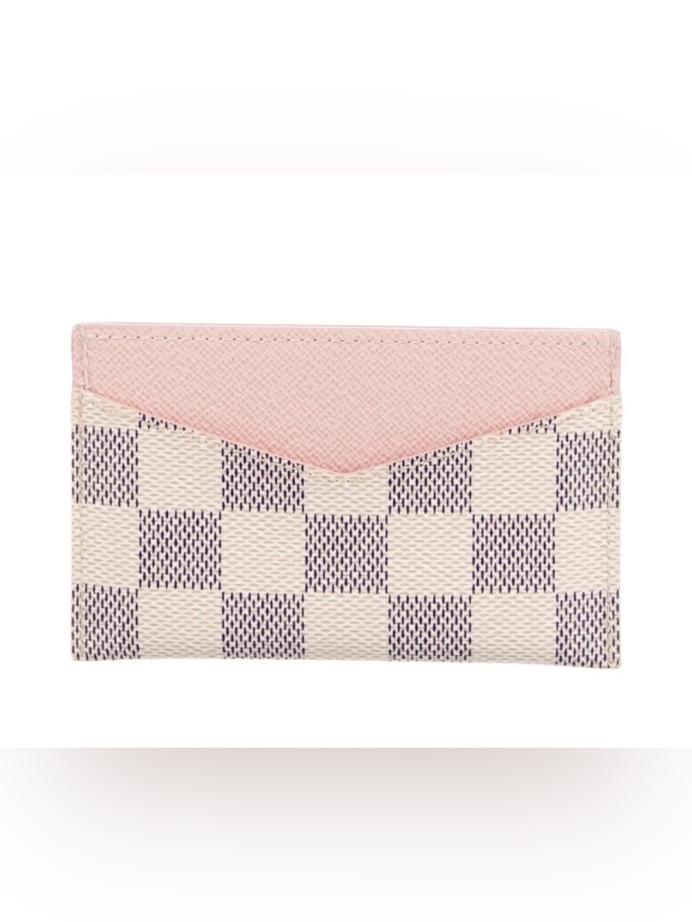 Louis Vuitton Pink and Cream Damier Envelope Wallet - Picture 2 of 3
